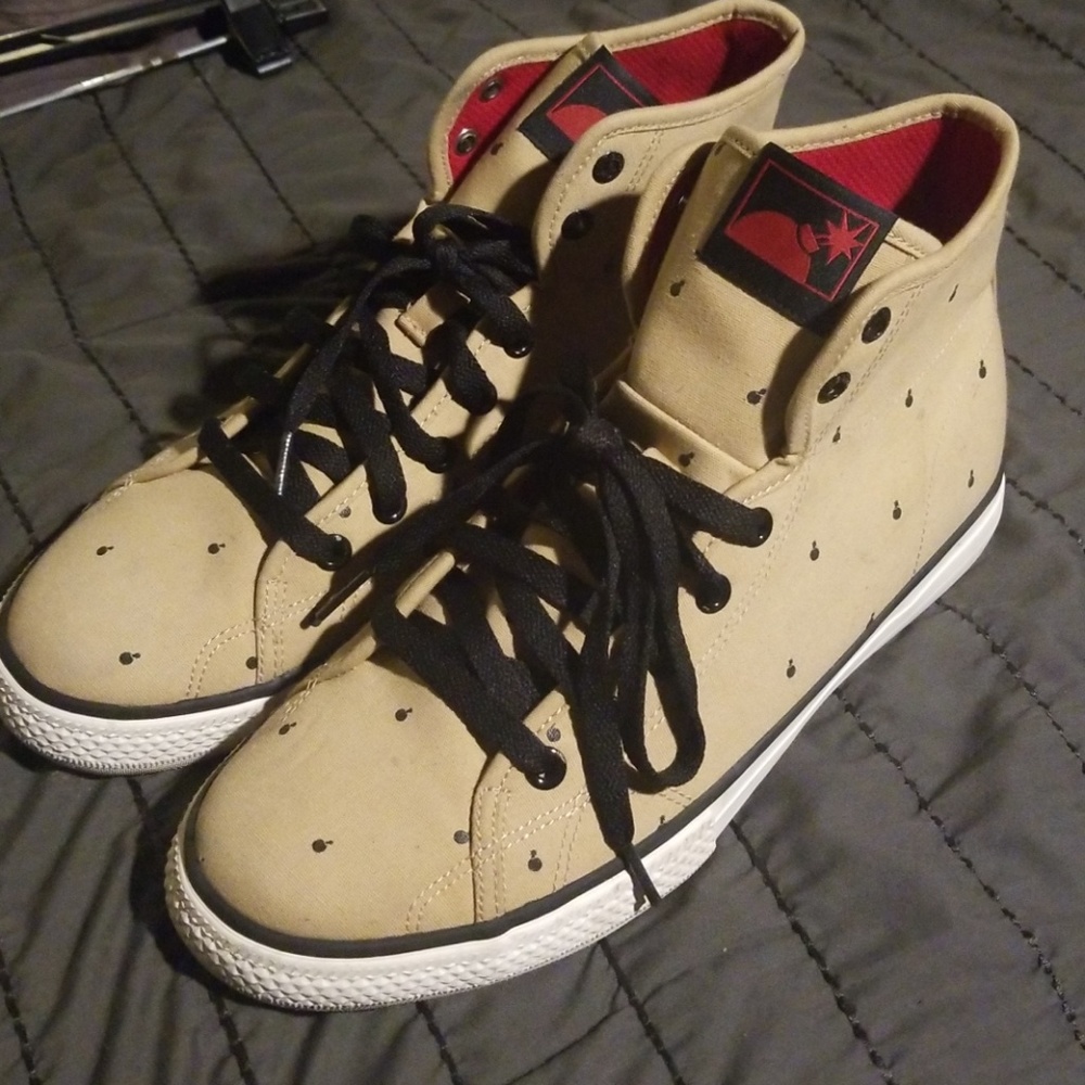 The Hundreds Tan Bomb High Tops